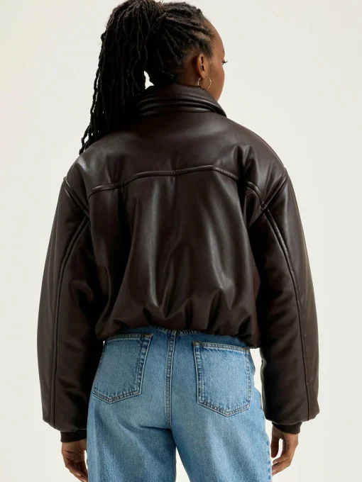 Bomber En Faux Cuir Jacky