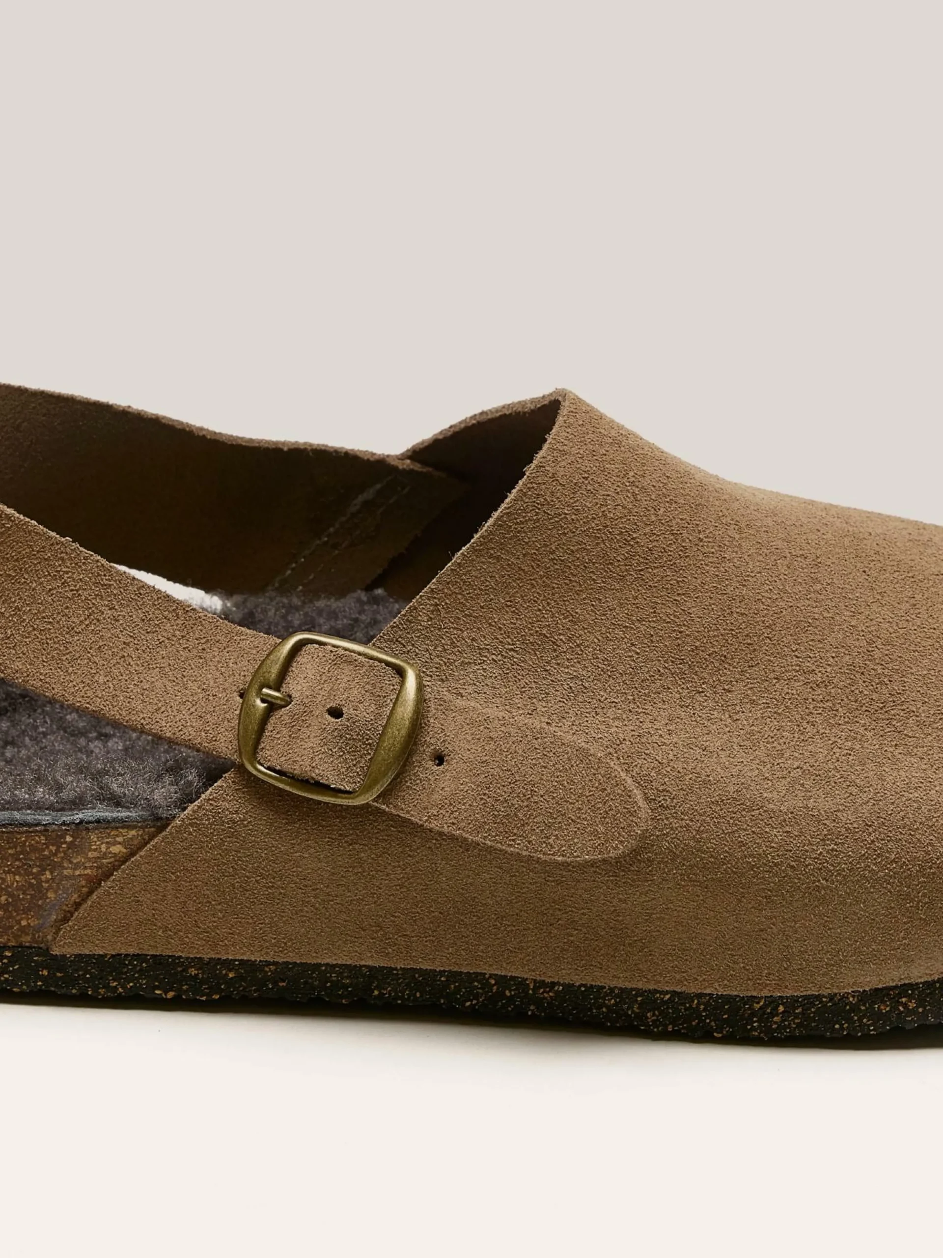 BOSABO Sabots En Suède Taupe