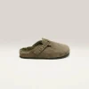 BOSABO Sabots En Velours Taupe