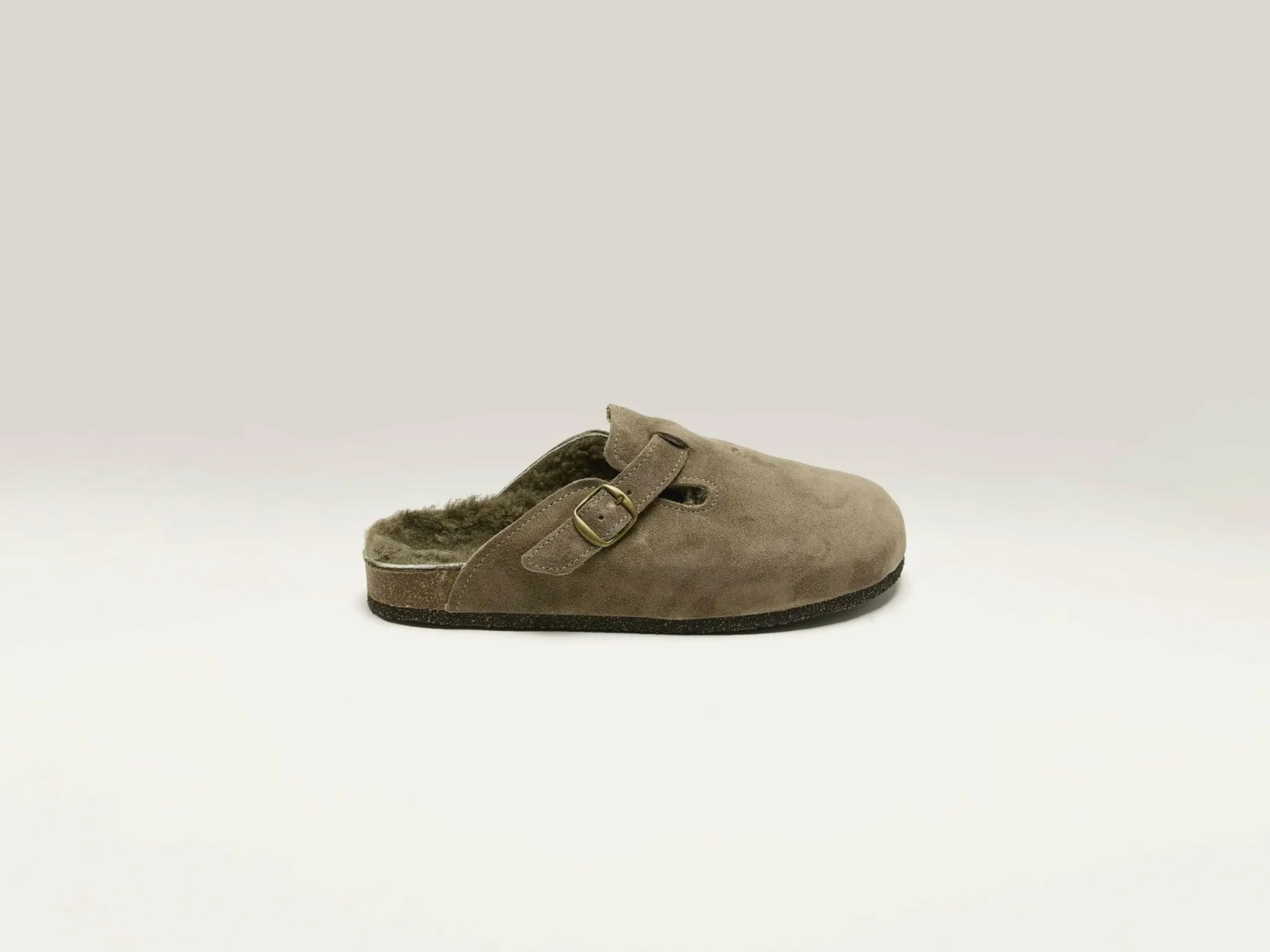 BOSABO Sabots En Velours Taupe