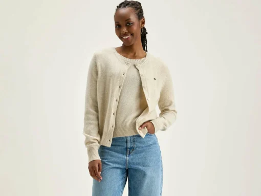 Cardigan Col Rond Giwes