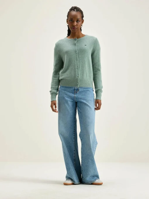 Cardigan Col Rond Giwes