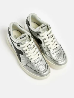 DIADORA B.560 Silver Used Pour Femmes