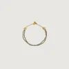 MARY GAITANI Bracelet à Double Rang De Pyrite