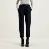 NICHOLSON & NICHOLSON Pantalon Sand Boyfriend En Laine