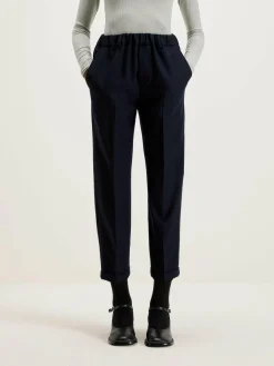 NICHOLSON & NICHOLSON Pantalon Sand Boyfriend En Laine