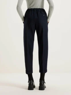 NICHOLSON & NICHOLSON Pantalon Sand Boyfriend En Laine