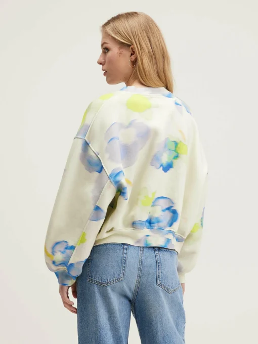 Sweatshirt Avec Imprimés De Fleurs Fancy