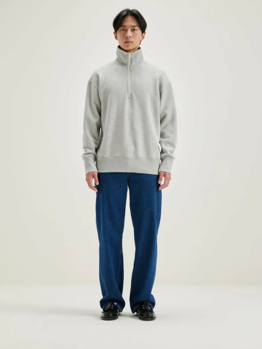 Sweatshirt Col Zippé Faber