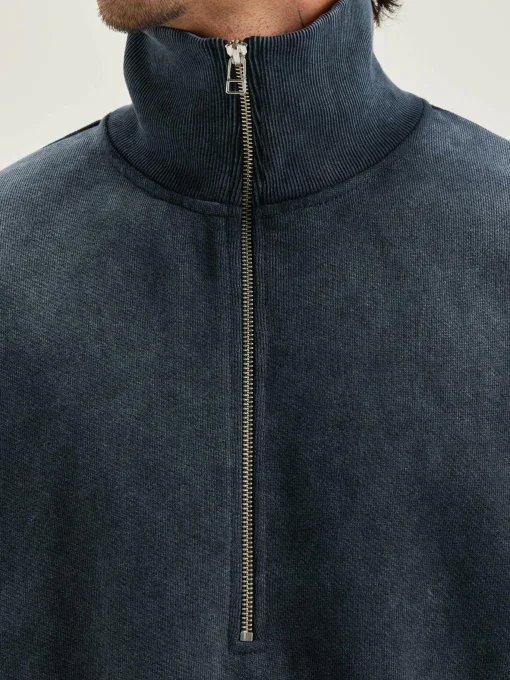 Sweatshirt Col Zippé Fabro