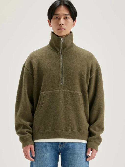 Sweatshirt Col Zippé Mabro