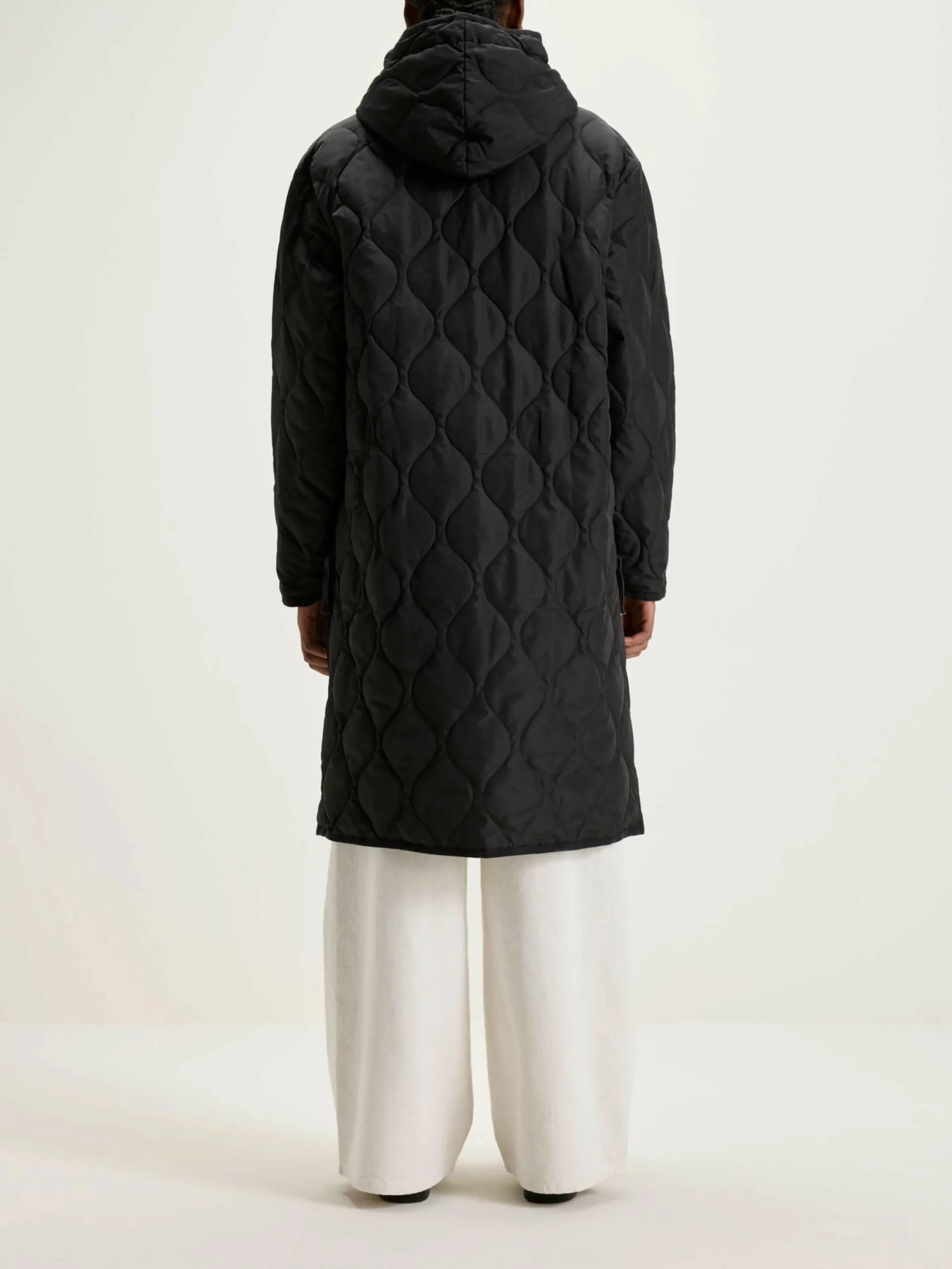 TAION Long Manteau Militaire à Capuche