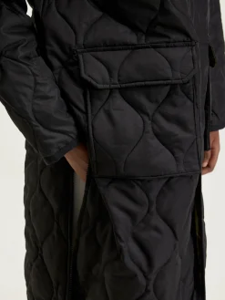 TAION Long Manteau Militaire à Capuche